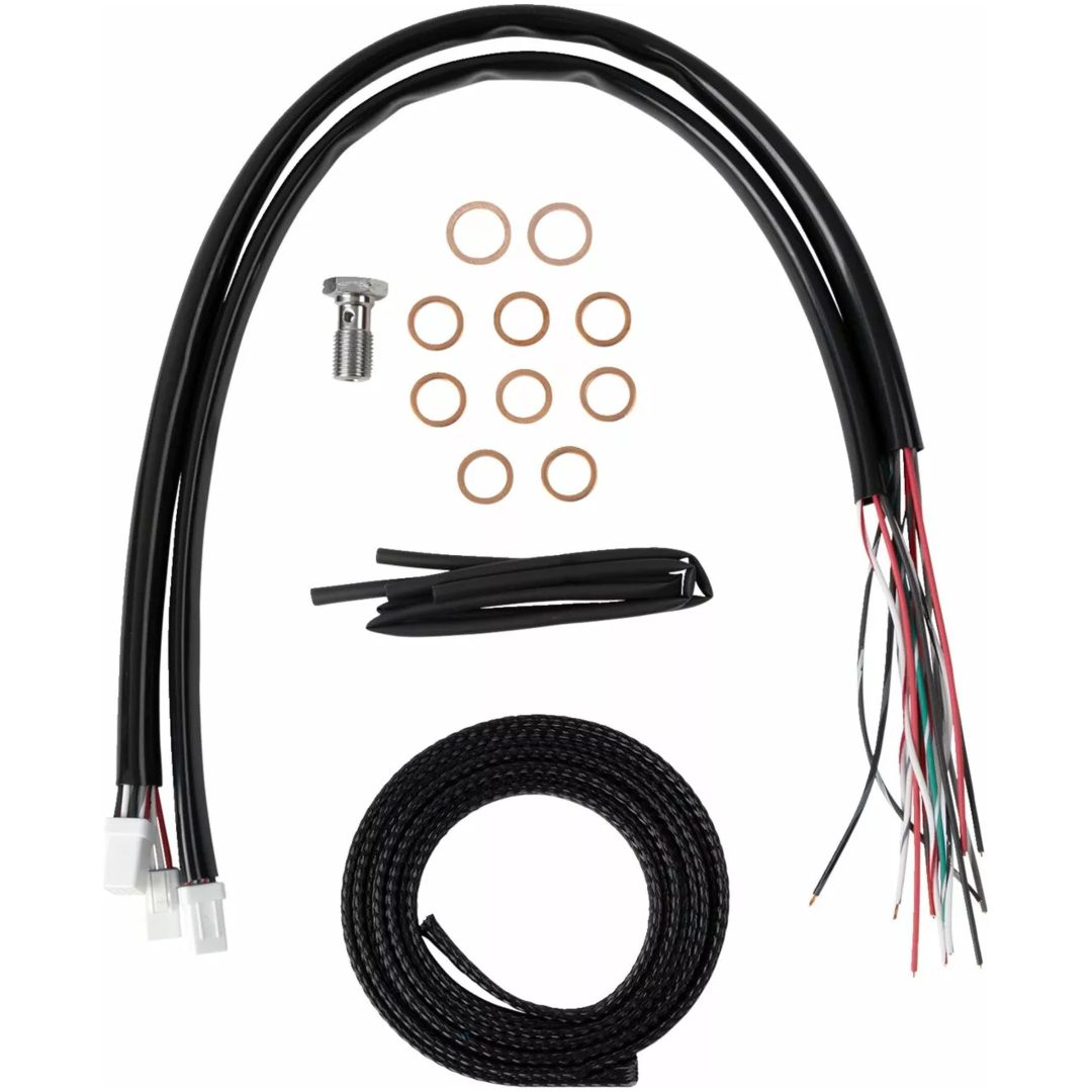 Kabelkit Komplet Sort Vinyl Flettet LA CHOPPERS – billede 2