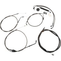 Kabelkit Standard Midnight Flettet Sort LA CHOPPERS