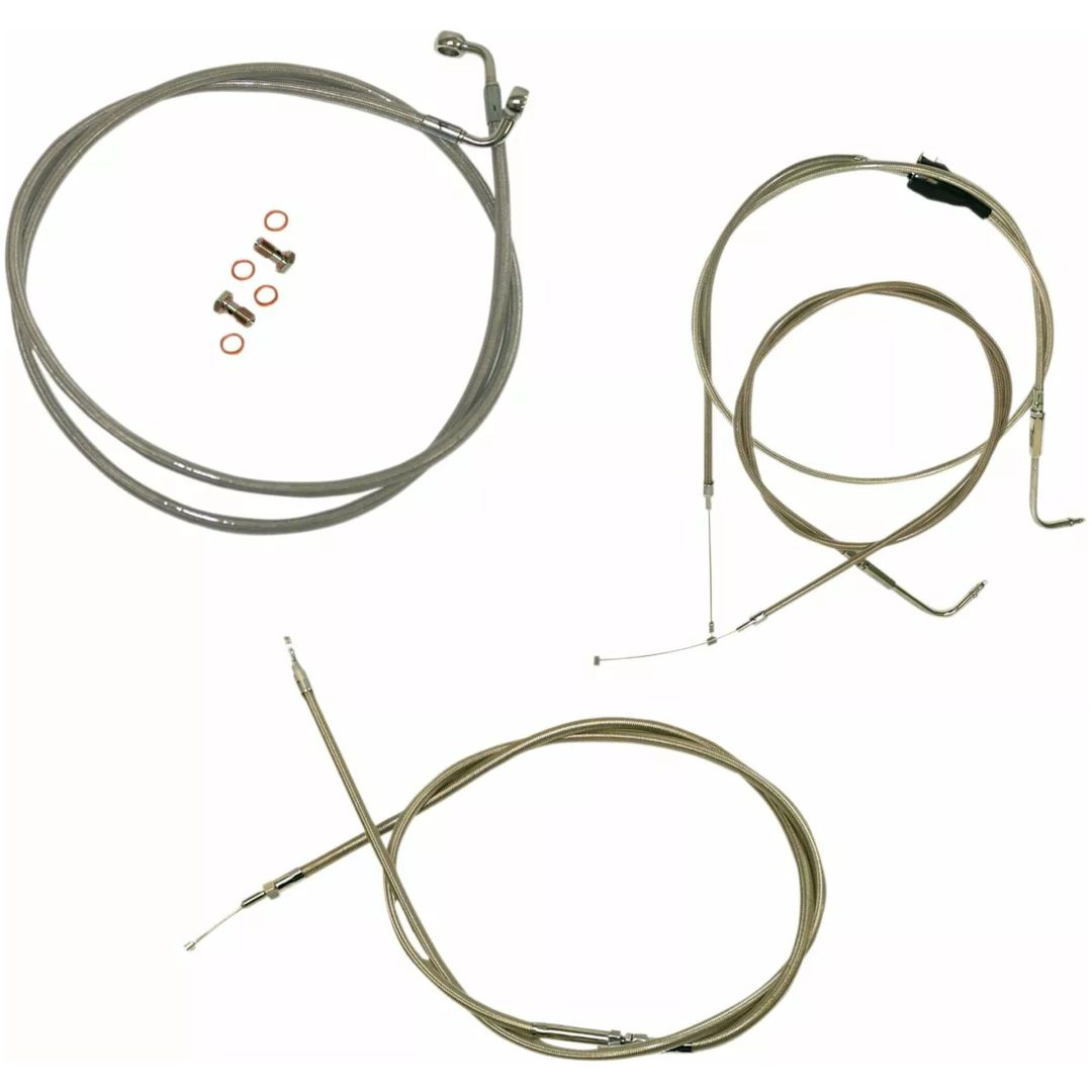 Kabelkit Standard Rustfrit Stål Klar/natur LA CHOPPERS – billede 2