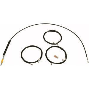Kabelkit Standard Sort Vinyl Flettet LA CHOPPERS