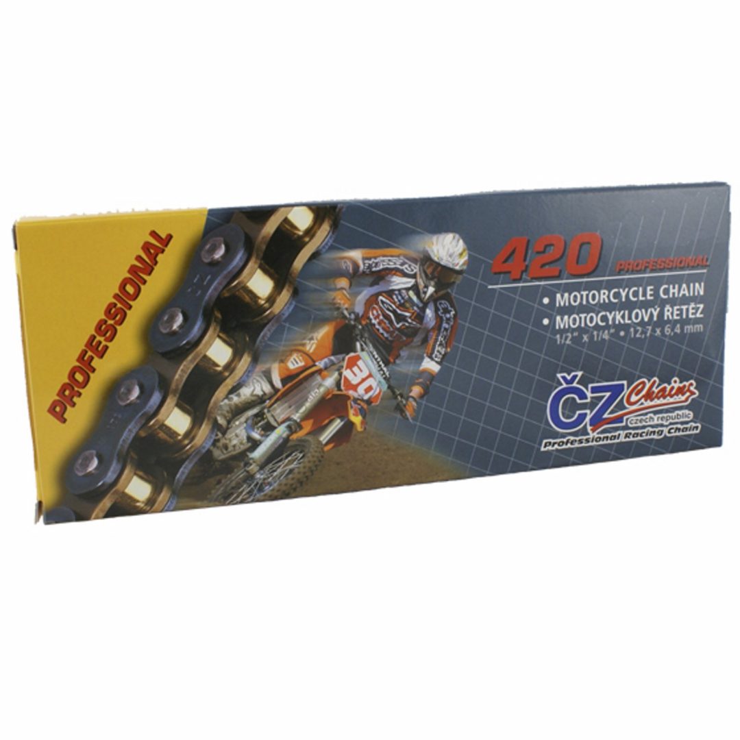 Kæde 420 Gun Metal CZ Gun Metal 130 Länkar
