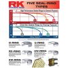 Kæde 520 EXW Series W-Ring Sort/Guld RK – miniature 2