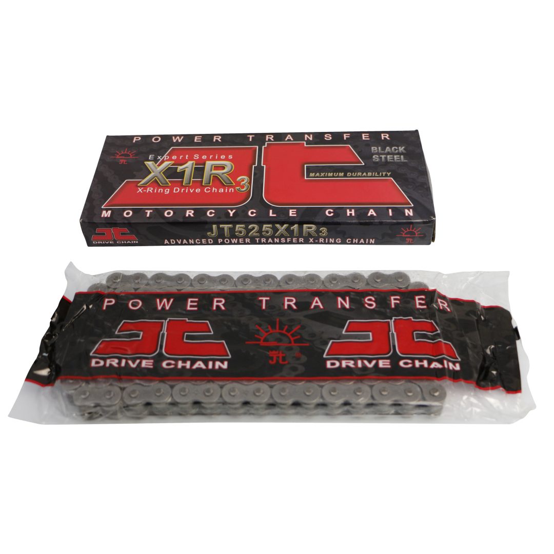 Kæde 525 X1R3 Series X-Ring Sort JT CHAINS 120 Länkar