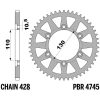 Kædekit 428ZVX Superforstærket QX-Ring Stål EK 132 – miniature 3