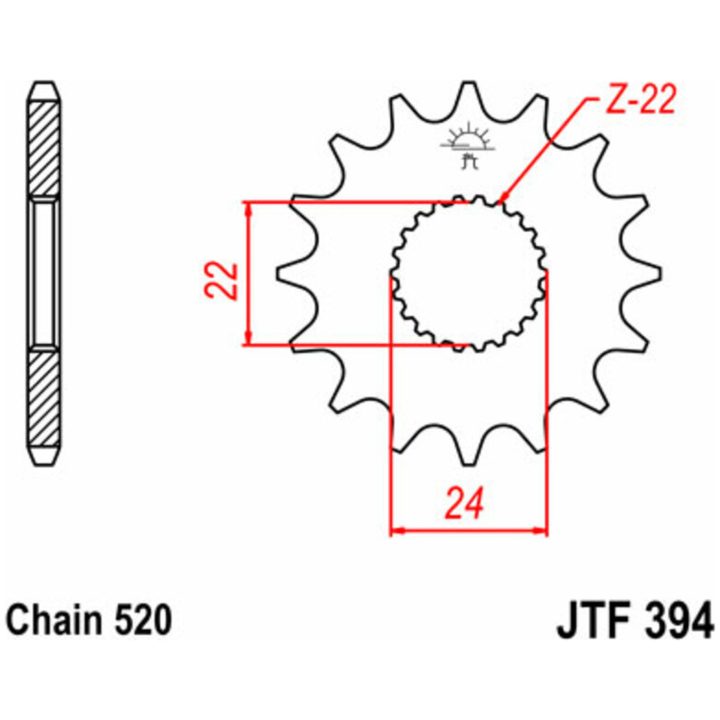 Kædekit 520HDS Superforstærket O-ringløs Stål JT CHAINS – billede 5