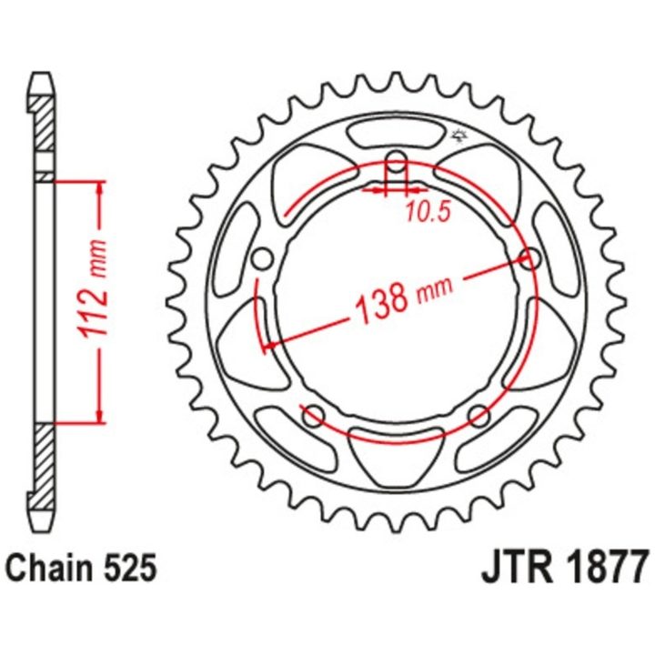 Kædekit 525Z3 Superforstærket XS-ring JT CHAINS – billede 2