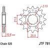 Kædekit 525Z3 Superforstærket XS-Ring Standard Bagtandhjul Stål JT CHAINS – miniature 5