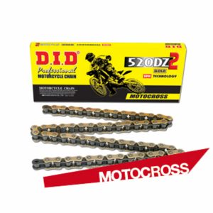 Kædelås 520 DZ2 MX Guld/Sort D.I.D