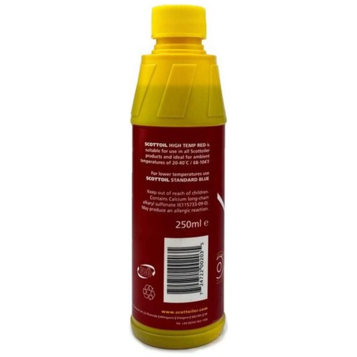 Kædeoliesystem Højtemperatur Rød 250ml SCOTTOILER – billede 3