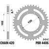 Kædesæt 420SR EK 132 – miniature 2