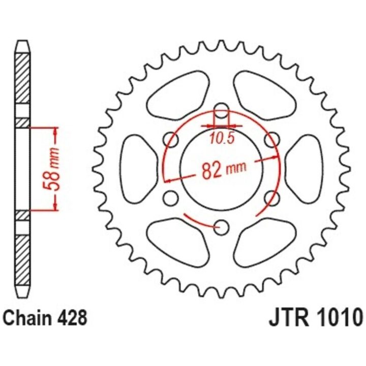 Kædesæt 428HDR JT CHAINS – billede 3