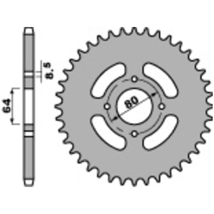 Kædesæt 428ZVX EK 118 – billede 2