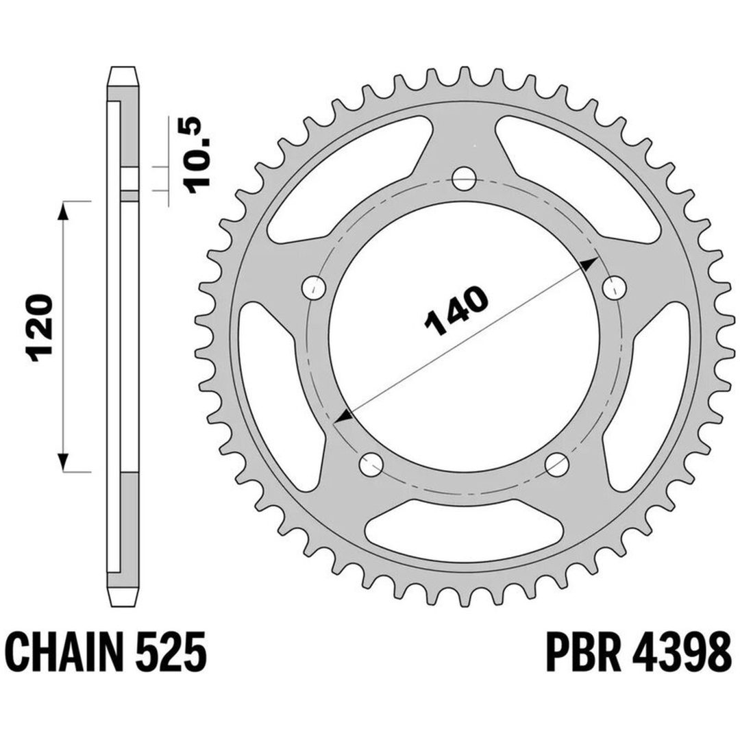 Kædesæt 525SRX2 EK 104 – billede 2