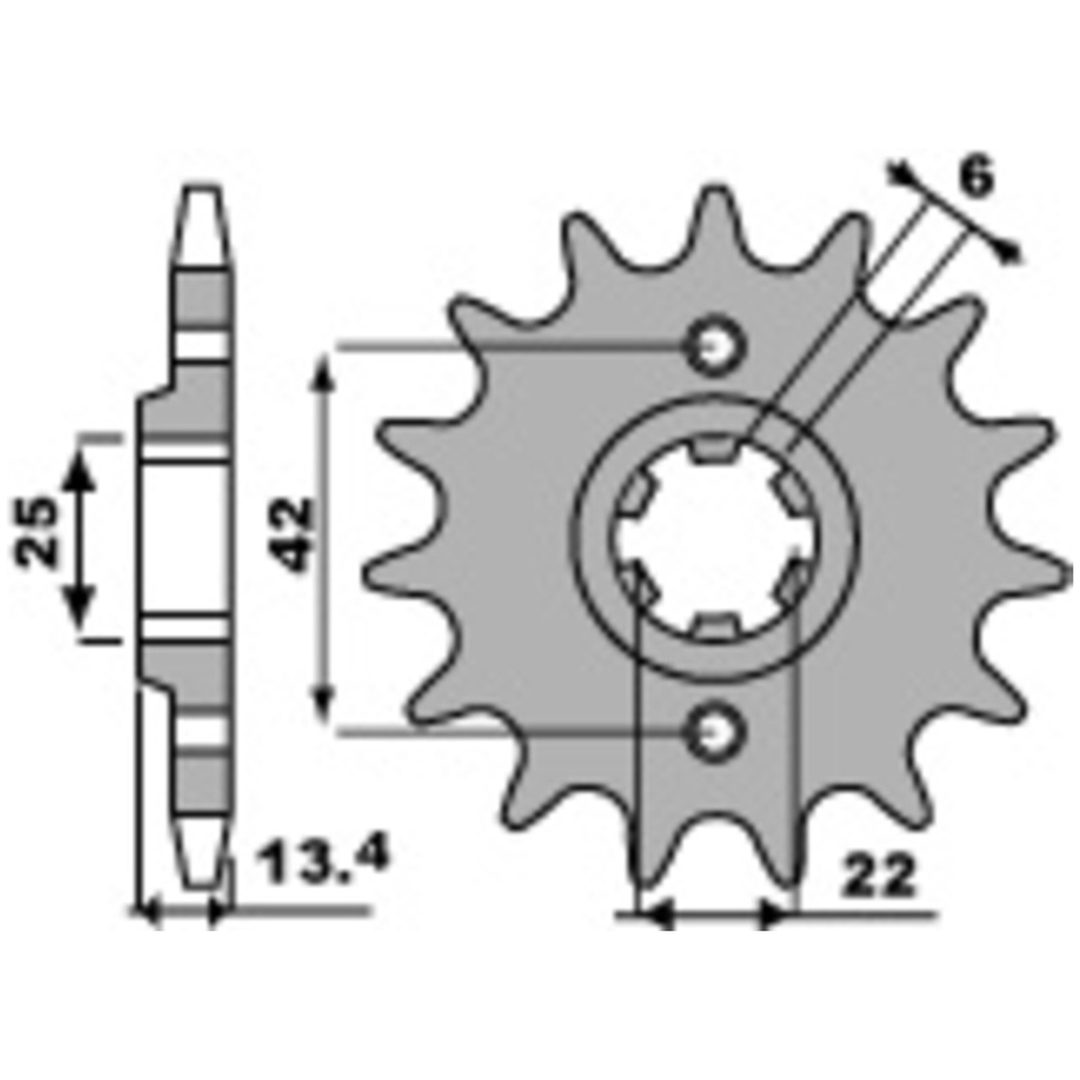 Kædesæt 525SRX2 EK 108 – billede 3