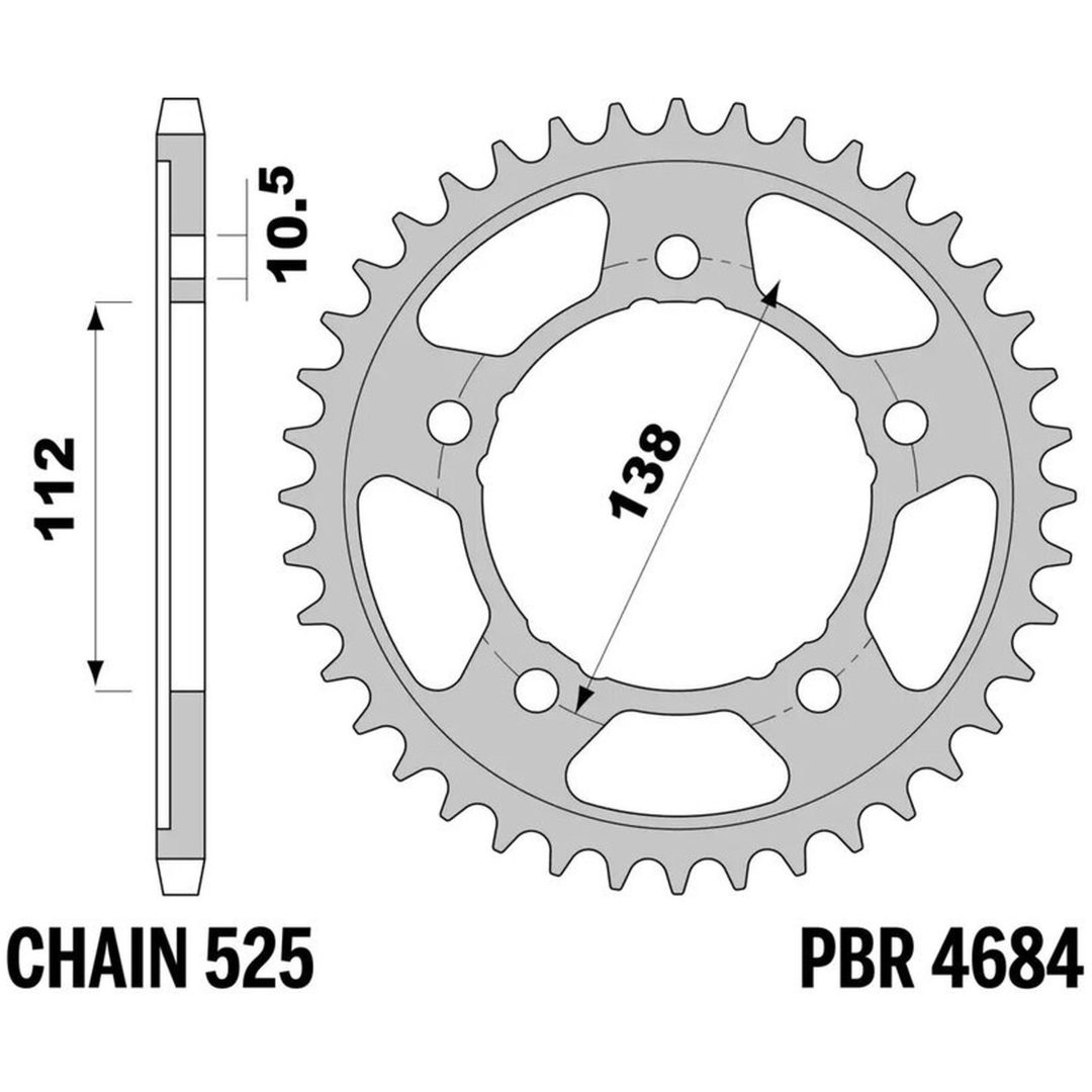 Kædesæt 525SRX2 EK 110 – billede 2