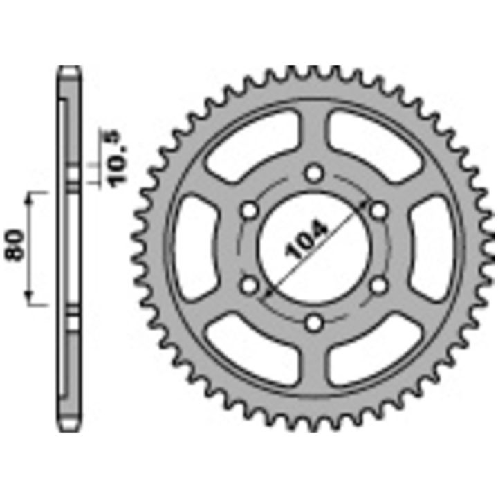 Kædesæt 525SRX2 EK 116 – billede 2