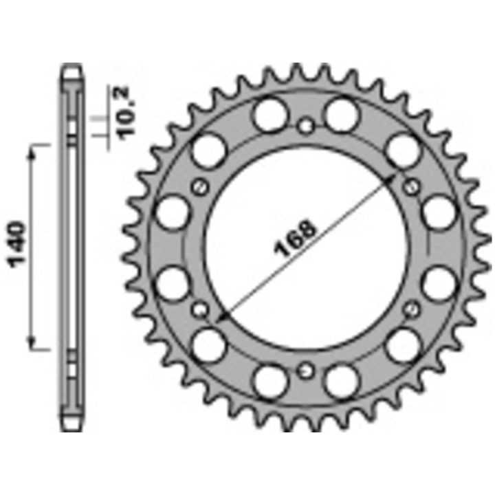 Kædesæt 525SRX2 EK 116 – billede 2