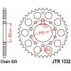 Kædesæt 525SRX2 Forstærket QX-ring Guld EK 108 – miniature 1