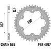 Kædesæt 525SRX2 Forstærket QX-ring Stål EK 122 – miniature 1