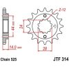 Kædesæt 525SRX2 QX-ring Forstærket Guld EK 124 – miniature 2