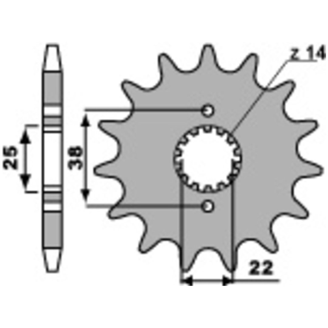 Kædesæt 530SRX2 EK 104 – billede 3