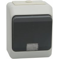 Kapslet afbryder Nordic, Tryk, lampe, IP44 MALMBERGS