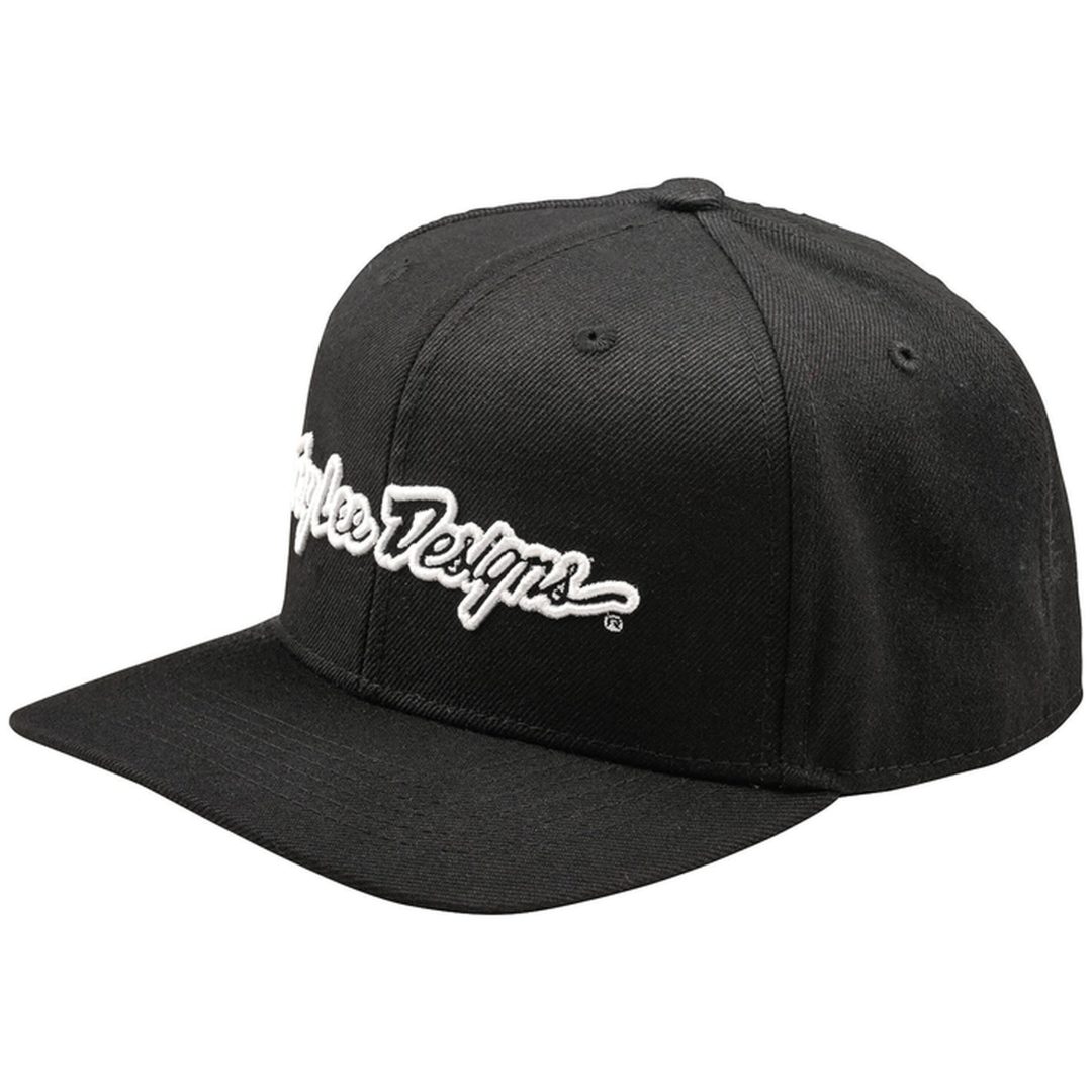 Kasket Curved Snapback Signature Sort TROY LEE DESIGNS En størrelse voksen