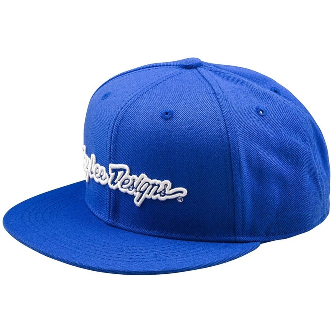 Kasket Flat Bill Snapback Signatur Blå TROY LEE DESIGNS En størrelse voksen