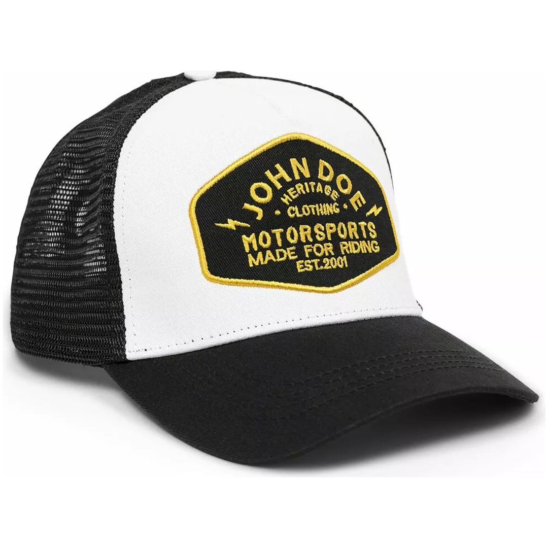 Kasket JDM Heritage Sort/Gul JOHN DOE En størrelse