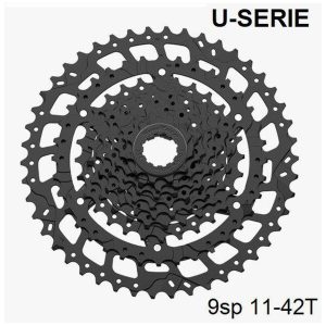 Kassetteskive 9-delt Sort SUNRACE