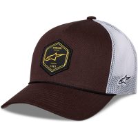 Keps Hexeon Trucker Snapback Brown/Vit One Size Alpinestars