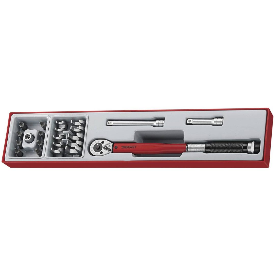 Klikmomentnøgle 20-100Nm Sæt Teng Tools MOMENTNØGLESÆT 3/8 20-100NM – billede 2