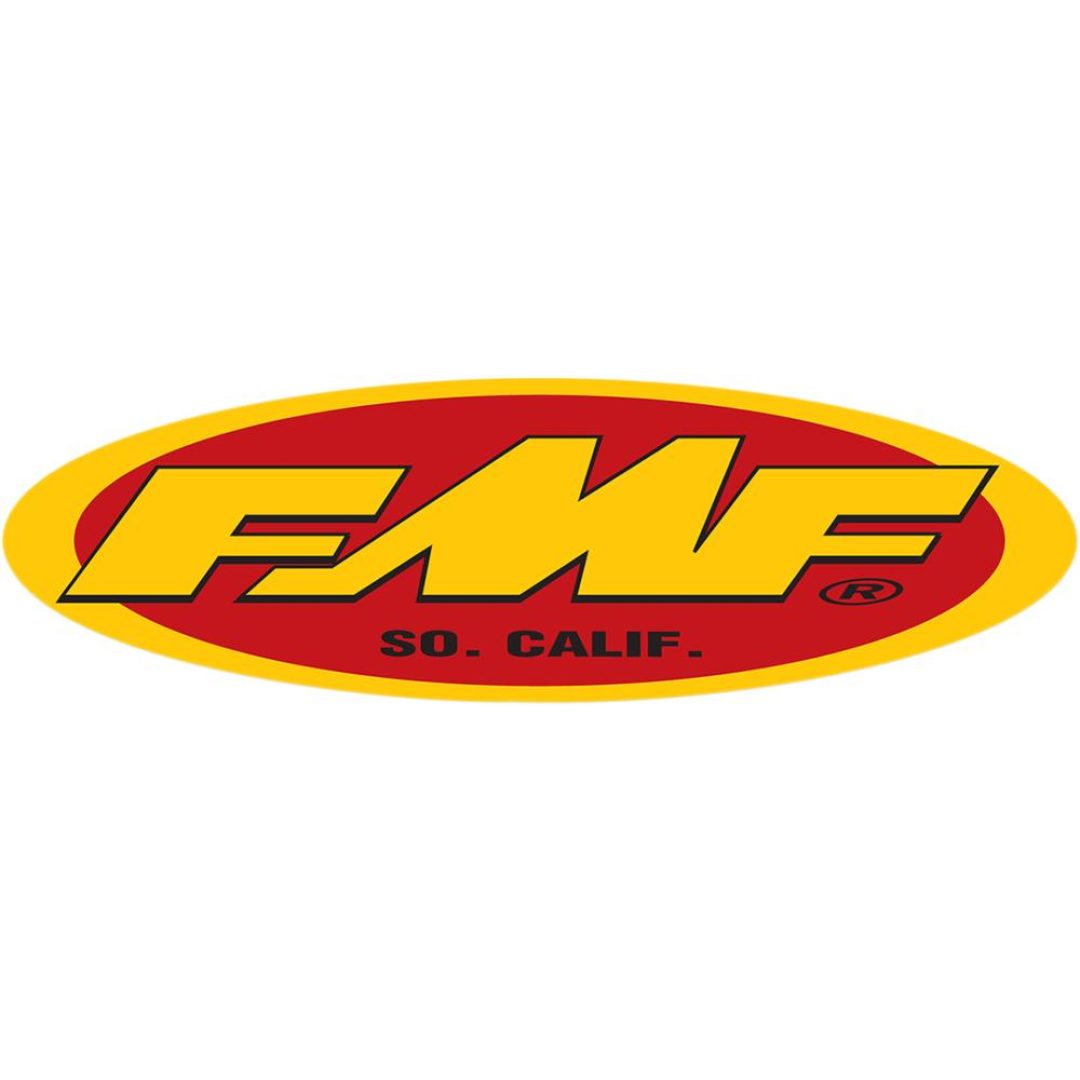 Klistermærker Oval Fmf Logo Rød/gul FMF FMF 5" OVAL STKR(YEL/RED)