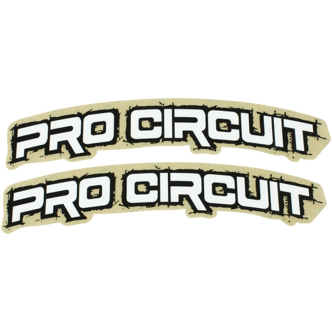 Klistermærker Retro Hvid PRO CIRCUIT Dekal – billede 3