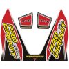 Klistermærker Ti-6 Udstødning Sort/rød/hvid/gul PRO CIRCUIT Dekal – miniature 1