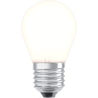 Klotlampa E27 4W LED filament dimbar 2700K, vit