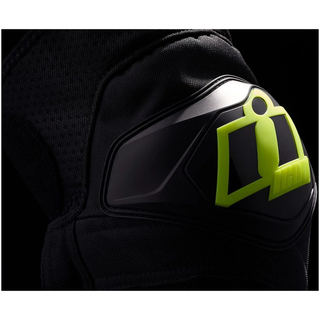 Knæbeskyttere Cloverleaf 2 Sort/Hi-Vis Gul ICON Small-XL – billede 5