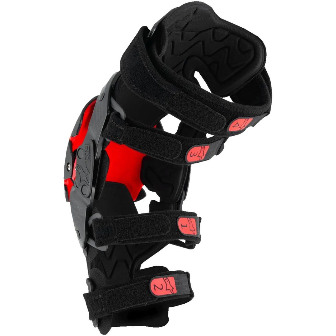 Knæbeskyttere Rk-1 Plasma Sort/rød ALPINESTARS Small/Medium – billede 2