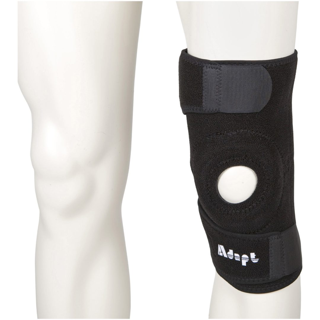 Knæbeskyttere Support Open Patella Sort ADAPT KNÆBIND KNEE SUPPORT OPEN PAT