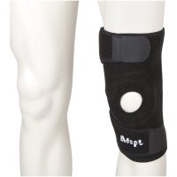 Knæbeskyttere Support Open Patella Sort ADAPT