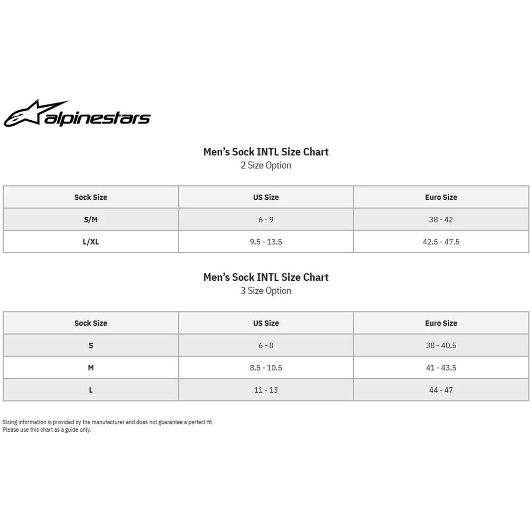 Knæbeskytterstrømper Sort Marineblå Gul ALPINESTARS(MX) Small/Medium – billede 2