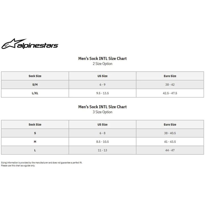Knæbeskytterstrømper Sort Rød ALPINESTARS(MX) Small/Medium – billede 2
