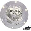 Koblingsdæksel Live to Ride Guld Sølv DRAG SPECIALTIES – miniature 2