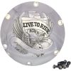 Koblingsdæksel Live to Ride Guld Sølv DRAG SPECIALTIES – miniature 1