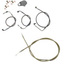 Koblingskabelkit Standard Sølv Klar-coated LA CHOPPERS