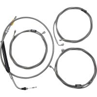 Koblingskabelkit Standard Sølv Klar-coated LA CHOPPERS