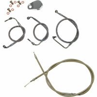 Koblingskabelkit Standard Sølv Klar-coated LA CHOPPERS