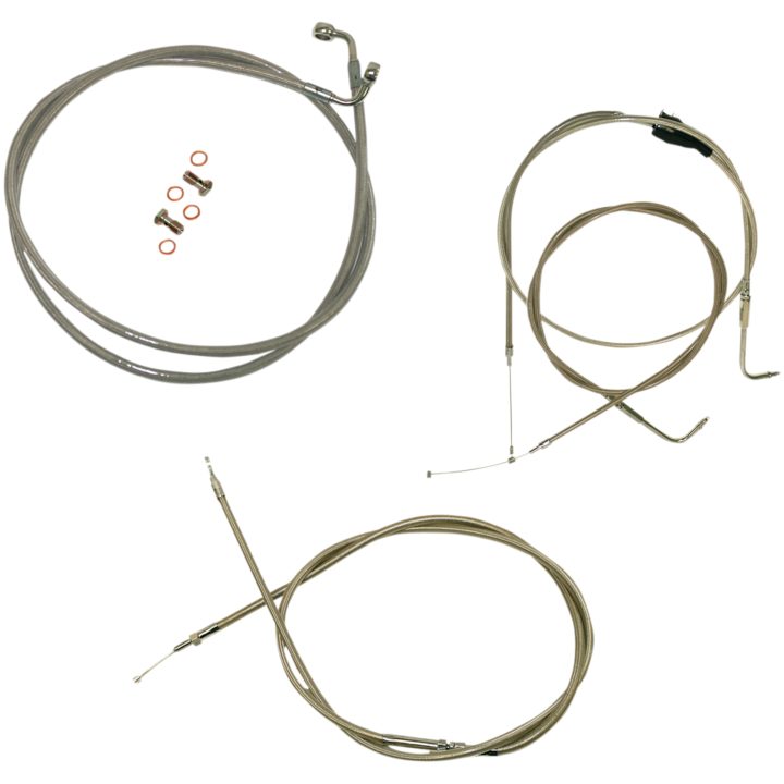 Koblingskabelkit Standard Sølv Klar-coated LA CHOPPERS – billede 2