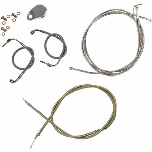 Koblingskabelkit Standard Sølv Klar-coated LA CHOPPERS