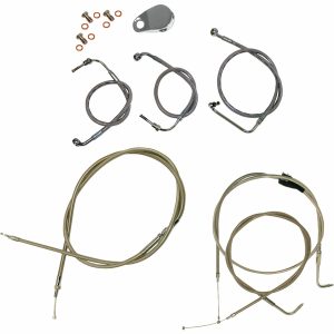 Koblingskabelkit Standard Sølv Klar-coated LA CHOPPERS